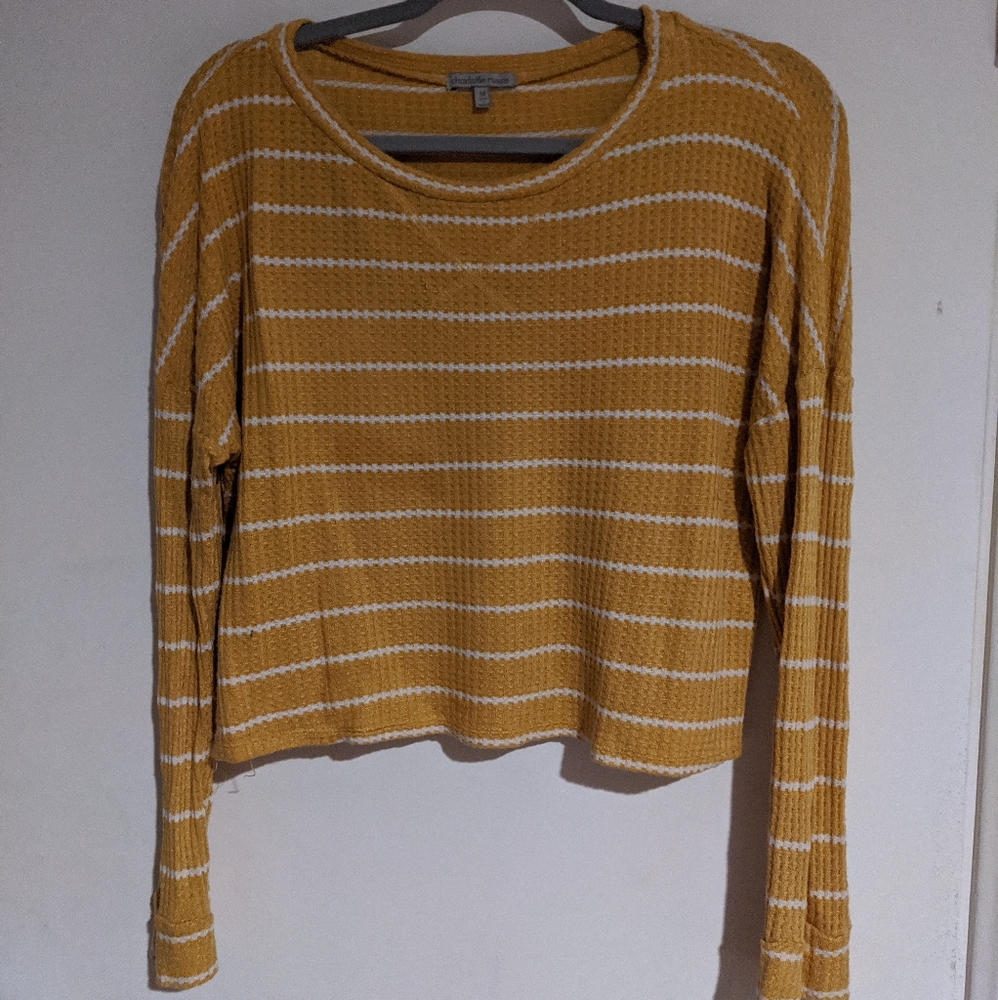 Striped yellow sweater
